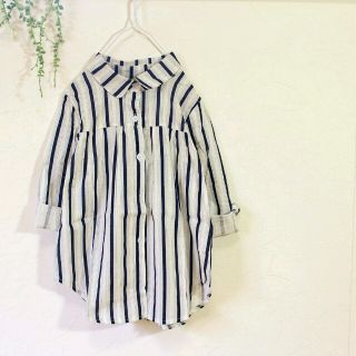 ギャップキッズ(GAP Kids)の♥現在値下げ中♥キッズストライプシャツ(120センチ)(ブラウス)