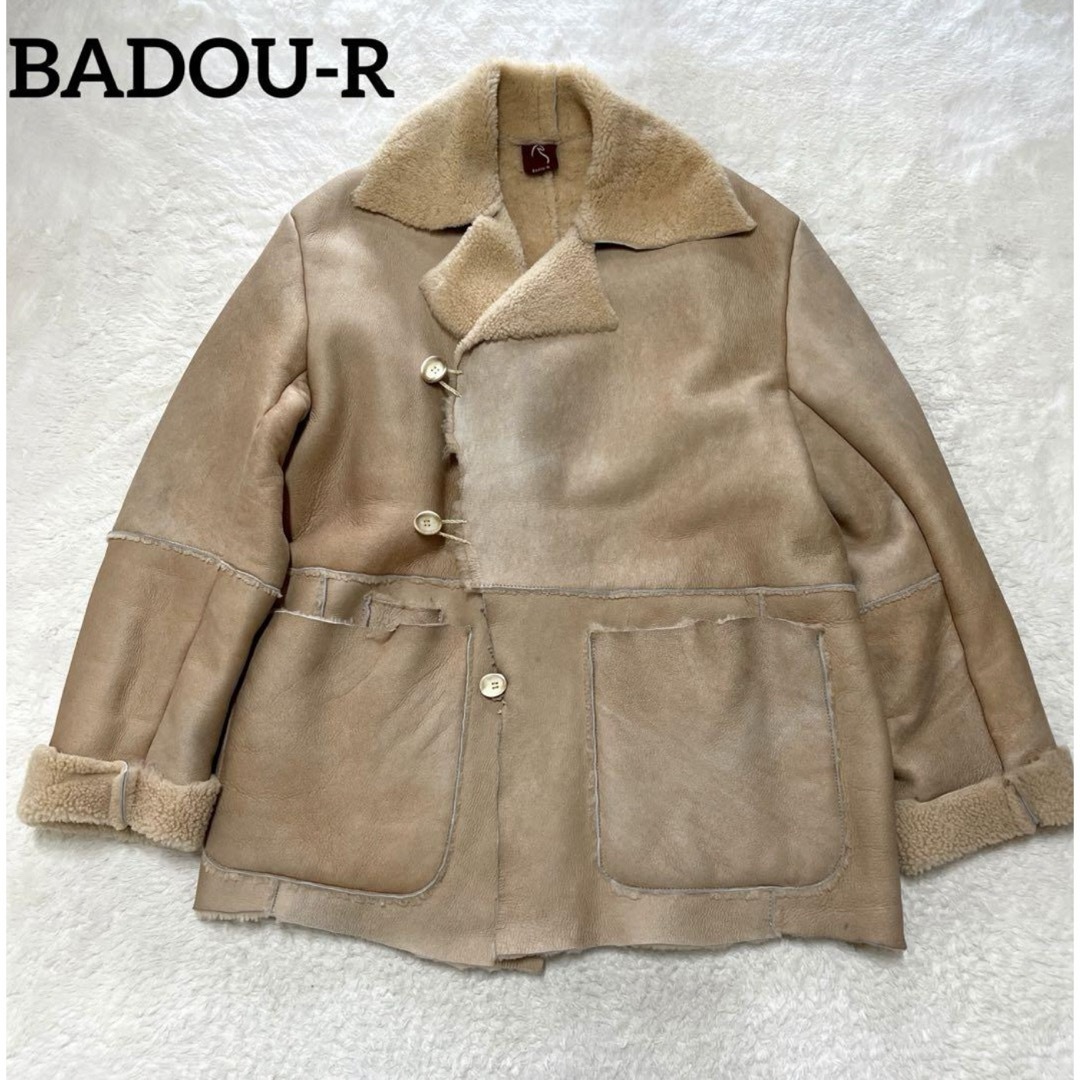 45R - BADOU-R 45R シープスキン ムートンレザージャケット 希少 45R - BADOU-R 45R シープスキン ムートンレザージャケット 希少