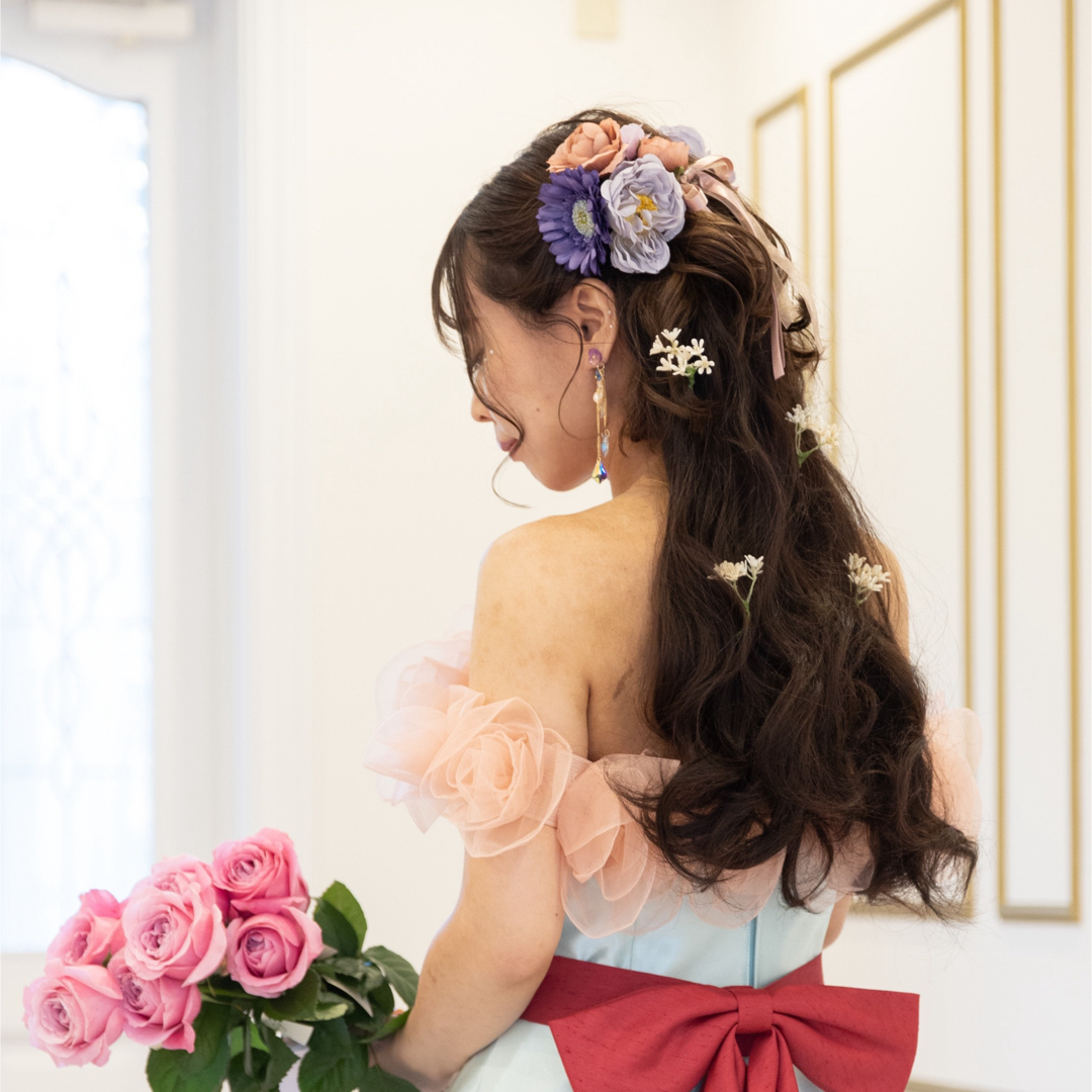 ウェディング ヘッドドレス ヘアアクセサリー 結婚式 前撮り 花 ウェディング ヘッドドレス ヘアアクセサリー 結婚式 前撮り 花