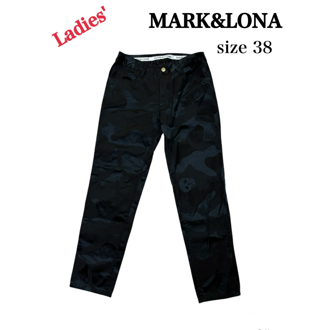 MARK&LONA マークアンドロナ パンツ レディース38 Mサイズ 黒 MARK&LONA マークアンドロナ パンツ レディース38 Mサイズ 黒
