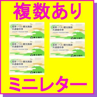 富士急ハイランド　フリーパス×4名分 富士急行 共通株主優待券(遊園地/テーマパーク)