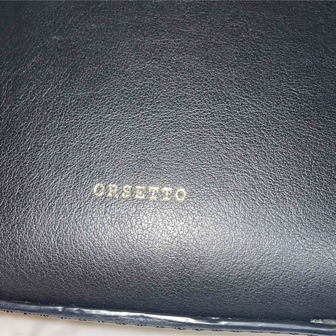 ORSETTO BAG オルセット レザー バッグ ブラック ORSETTO BAG オルセット レザー バッグ ブラック