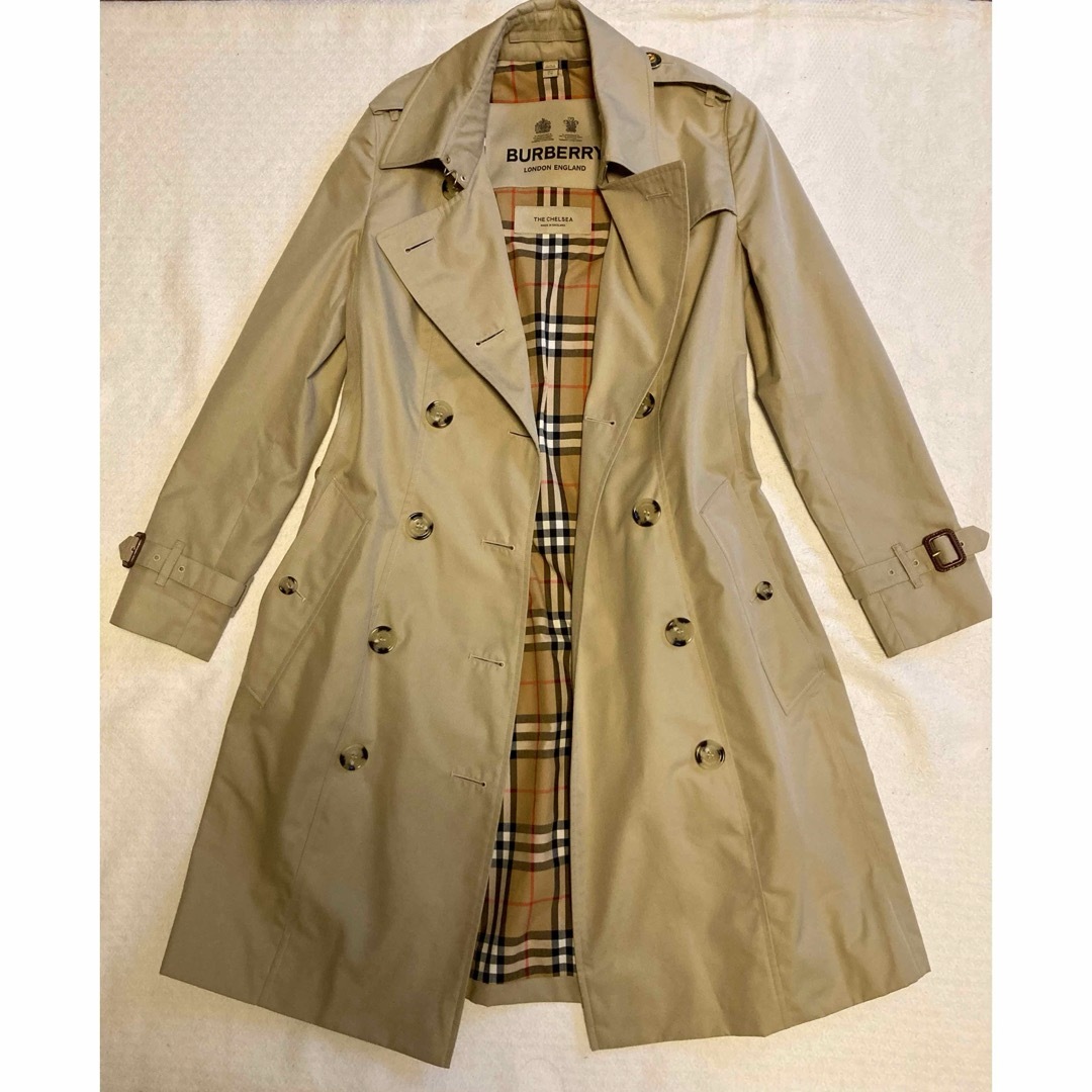 BURBERRY - Burberry英国製トレンチコート チェルシー UK4の通販 BURBERRY - Burberry英国製トレンチコート チェルシー UK4の通販