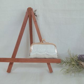 リネンとレースのアクセサリーポーチ♪ピルケースなどにも☆ハンドメイド(ポーチ)