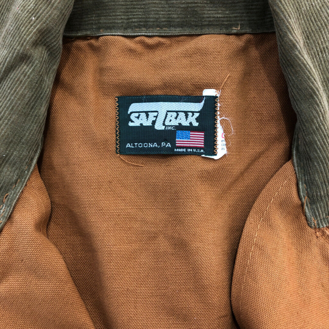 【ラッピング無料】 80年代 USA製 SAFTBAK サフトバック ハンティングジャケット その他