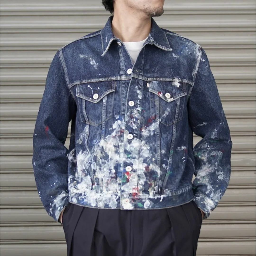 HERILL HL DENIM SPLASH JACKET デニムジャケットの通販 by YK HERILL HL DENIM SPLASH JACKET デニムジャケットの通販 by YK