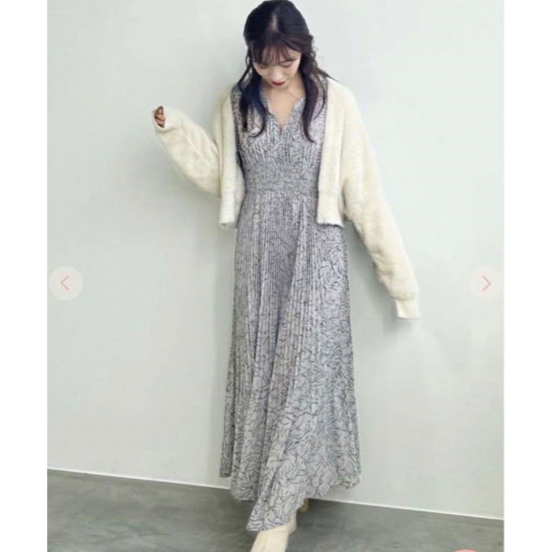 COCO DEAL - cocodeal♡フロッキープリントプリーツワンピース COCO DEAL - cocodeal♡フロッキープリントプリーツワンピース