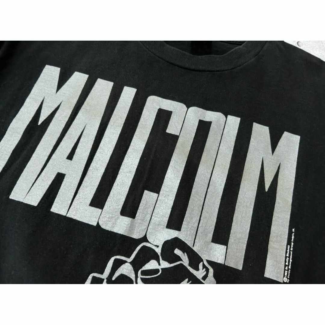 90s USA製 Malcolm X 1992年 コピーライト 半袖 Tシャツ 90s USA製 Malcolm X 1992年 コピーライト 半袖 Tシャツ