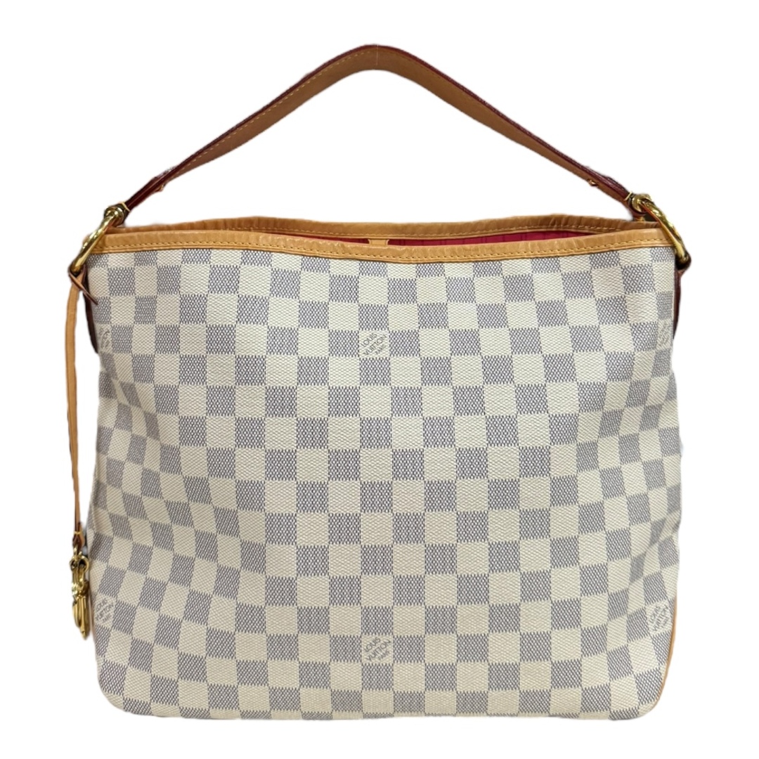 LOUIS VUITTON - ルイヴィトン ディライトフルPM ダミエアズール ショルダーバッグ ダミエアズールキャンバス N41447 ホワイト レディース LOUIS VUITTON  中古