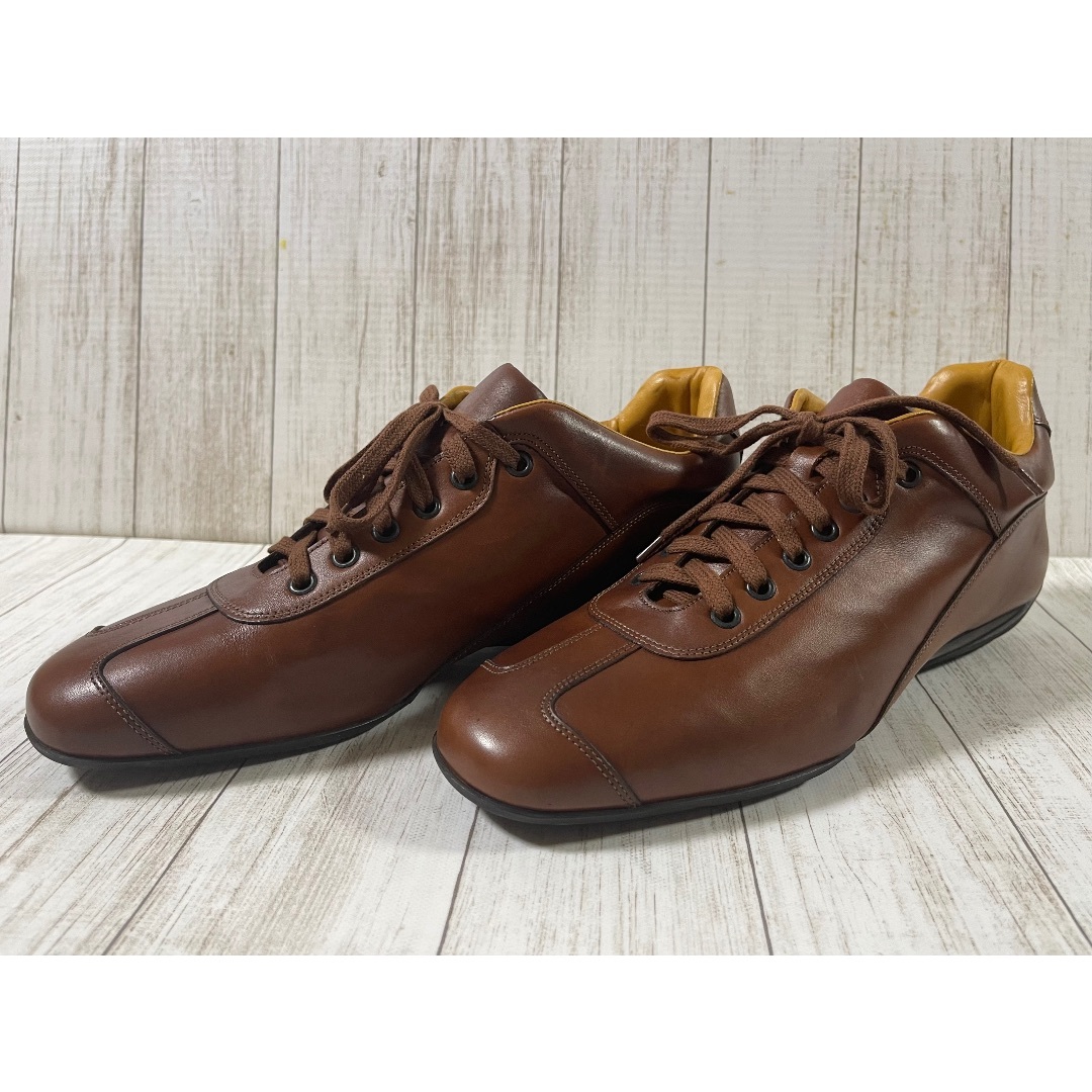 Santoni - 新品未使用SANTONI/サントーニ レザースニーカーの Santoni - 新品未使用SANTONI/サントーニ レザースニーカーの