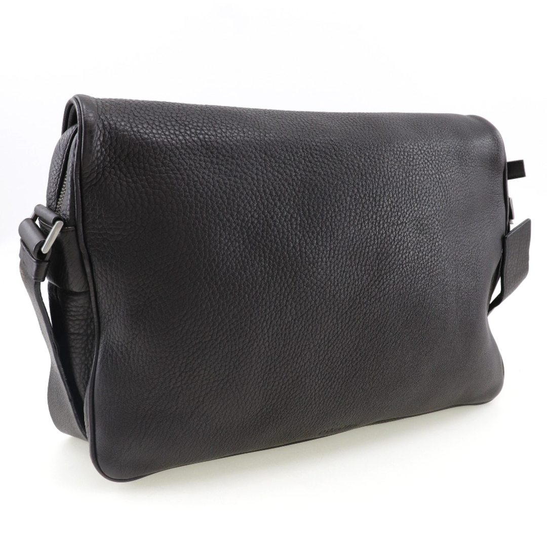 PRADA - 【PRADA】プラダ メッセンジャーバッグ カーフ 茶 PRADA - 【PRADA】プラダ メッセンジャーバッグ カーフ 茶