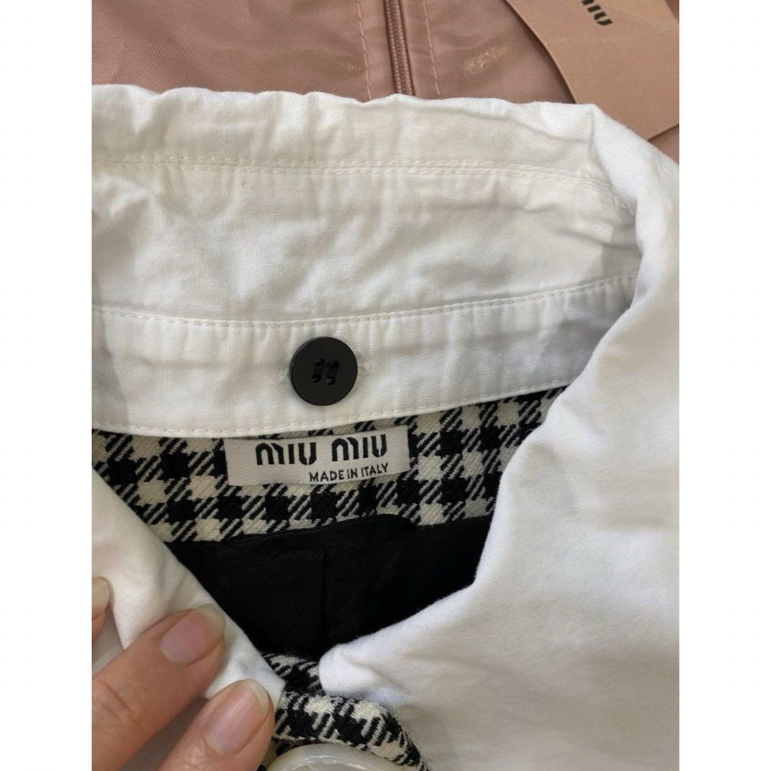 MIU MIU - ミュウミュウのギンガムチェックジャケット&スカート MIU MIU - ミュウミュウのギンガムチェックジャケット&スカート