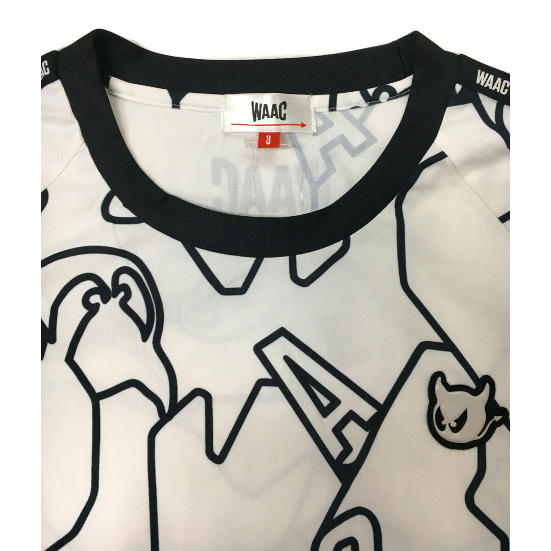 coco 中古 ワック WAAC メンズ 長袖シャツ 3(L) 白×黒 ホワイト coco 中古 ワック WAAC メンズ 長袖シャツ 3(L) 白×黒 ホワイト