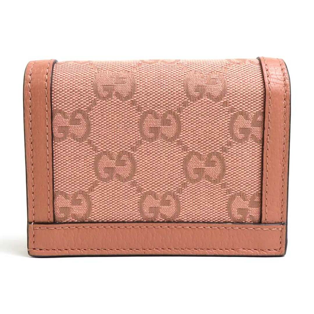 グッチ GUCCI 二つ折り財布 GGキャンバス/レザー ピンク グッチ GUCCI 二つ折り財布 GGキャンバス/レザー ピンク