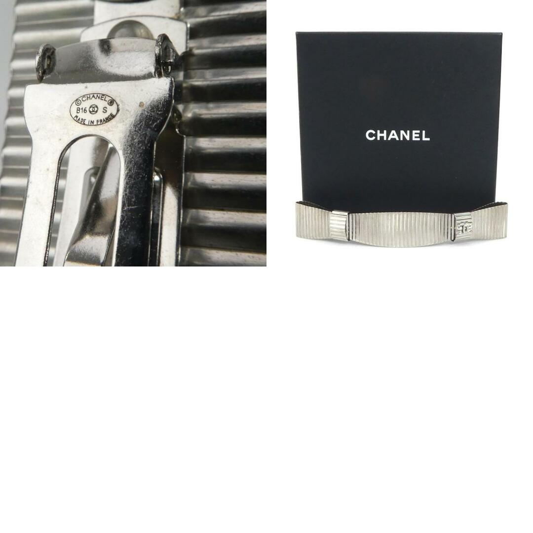 CHANEL - シャネル CHANEL バレッタ メタル シルバー レディース CHANEL - シャネル CHANEL バレッタ メタル シルバー レディース