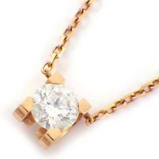 カルティエ(Cartier)のカルティエ Cartier ネックレス Cドゥ セッティング N7413800 ソリティア ソリテール 1ポイント ダイヤモンド 0.24ct(G/VVS1/3EX) K18PG 【箱・保付き】 【中古】(ネックレス)