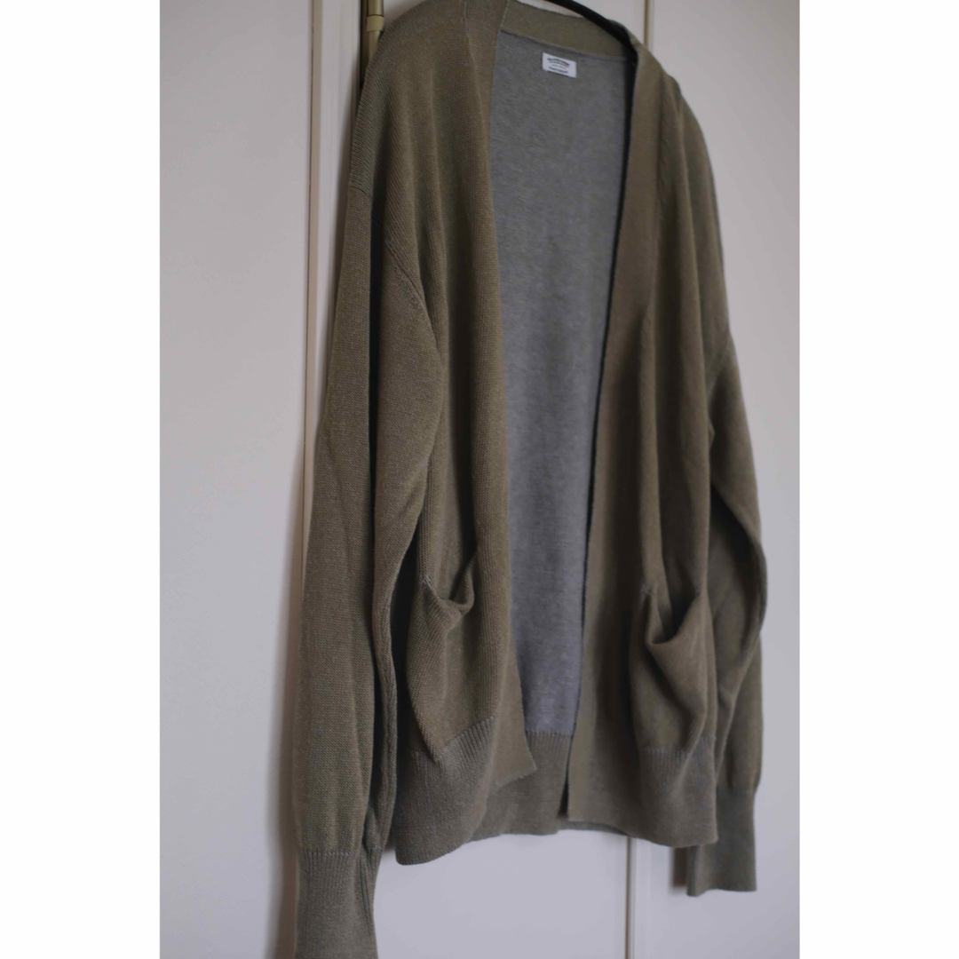 MAATEE & SONS コットンシルクニット ひょっとこ 長袖カーディガン