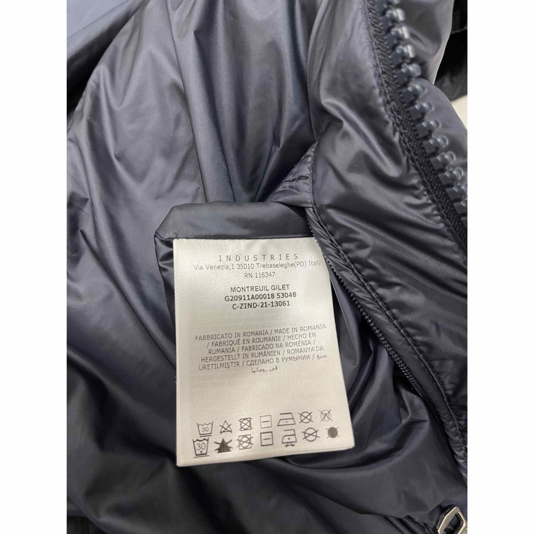 MONCLER - モンクレール モントルイユ montreuil ダウン ベスト MONCLER - モンクレール モントルイユ montreuil ダウン ベスト
