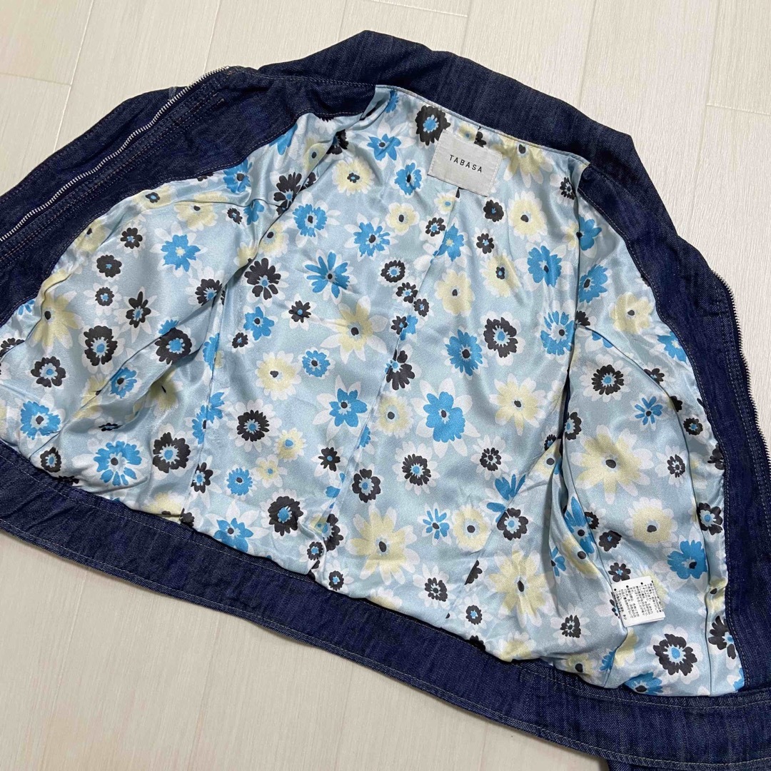 TABASA - ꧁❥ TABASA ボタニカル コットンデニム ライダース