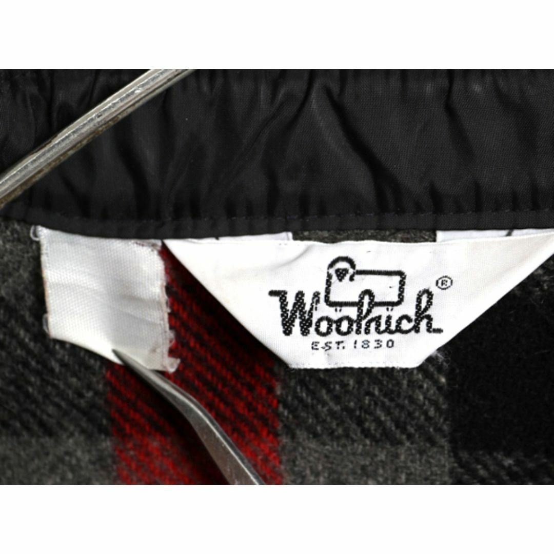 WOOLRICH - 70s USA製 ウールリッチ ブロック チェック 長袖 WOOLRICH - 70s USA製 ウールリッチ ブロック チェック 長袖