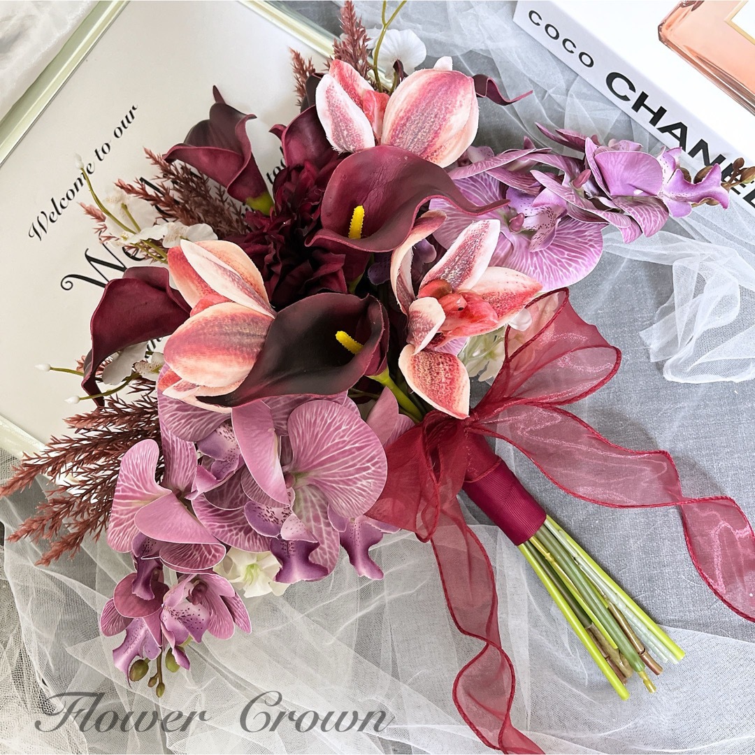 アーティフィシャルフラワーブーケクラッチブーケ 結婚式 アーティフィシャルフラワーブーケクラッチブーケ 結婚式
