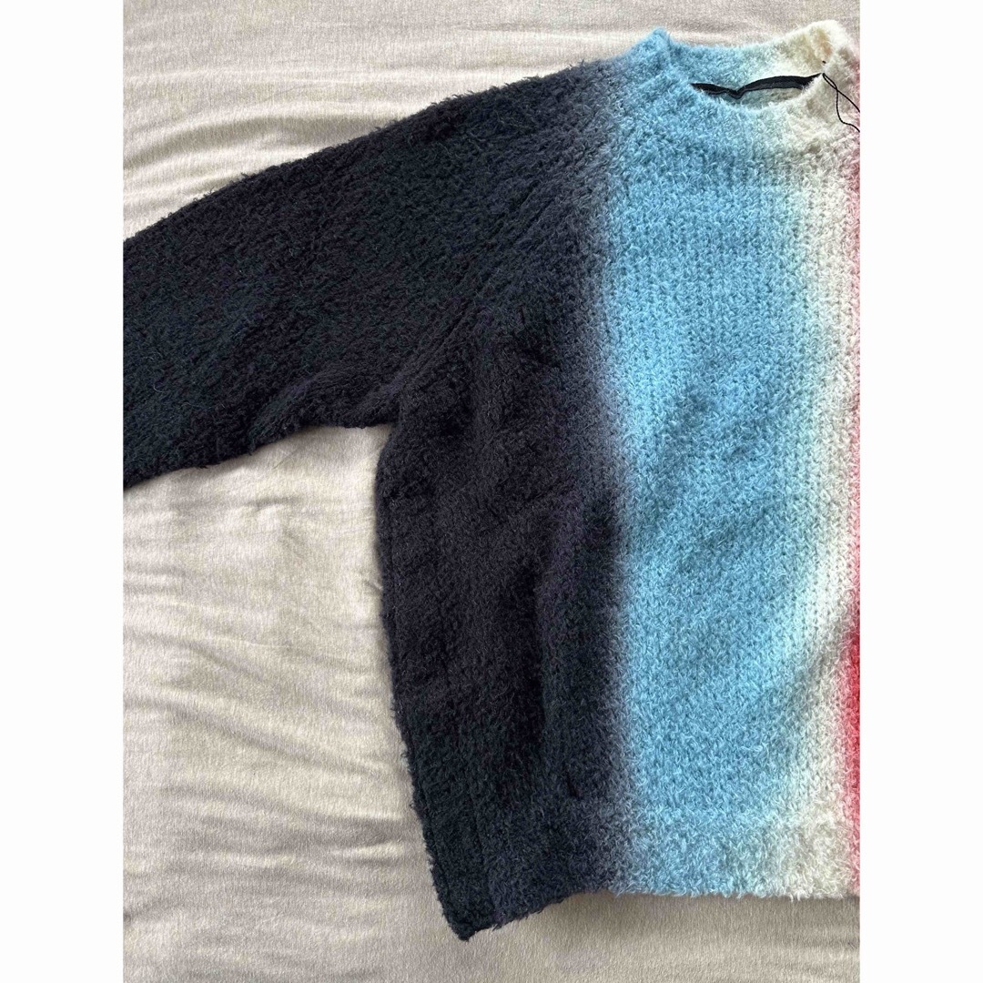sacai - 3新品 sacai メンズ タイダイ ニット セーター ブラック sacai - 3新品 sacai メンズ タイダイ ニット セーター ブラック