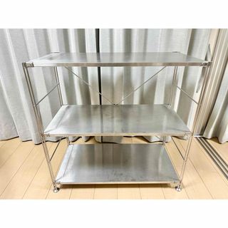 無印良品/ステンレスユニットシェルフ帆立補強パーツ(W84cm用 無印良品/ステンレスユニットシェルフ帆立補強パーツ(W84cm用