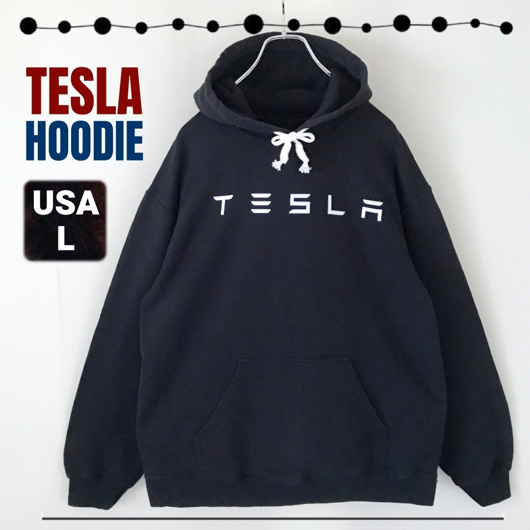 TESLA - TESLA テスラ/電気自動車☆ロゴプリント☆スウェット TESLA - TESLA テスラ/電気自動車☆ロゴプリント☆スウェット