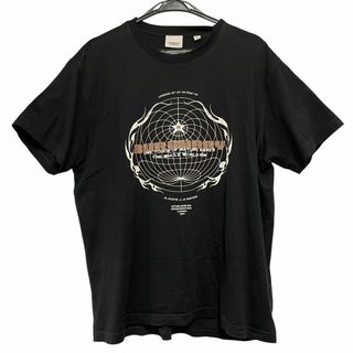 バーバリー(BURBERRY)の【中古】 BURBERRY バーバリー 8048289 ロゴグラフィックプリント オーバーサイズTシャツ S クルーネック 半袖 黒 メンズ 24018430 MK(Tシャツ/カットソー(半袖/袖なし))