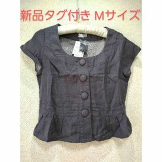 1374x【未使用品】クリアウェザー シャツ ブラウス 半袖 M レディース(シャツ/ブラウス(半袖/袖なし))