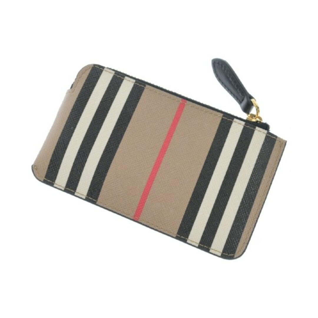 BURBERRY 財布・コインケース - ベージュx黒x白等(ストライプ BURBERRY 財布・コインケース - ベージュx黒x白等(ストライプ