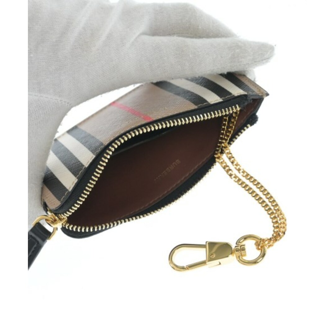 BURBERRY 財布・コインケース - ベージュx黒x白等(ストライプ BURBERRY 財布・コインケース - ベージュx黒x白等(ストライプ