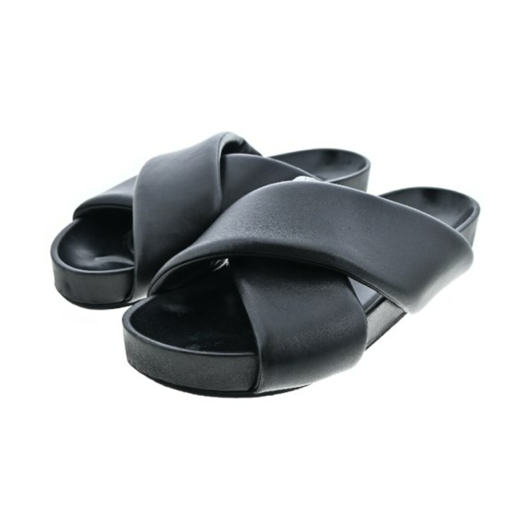 JIL SANDER ジルサンダー サンダル -(25.5cm位) 黒 【古着】 JIL SANDER ジルサンダー サンダル -(25.5cm位) 黒 【古着】