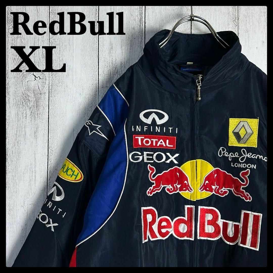 Red Bull - 【希少XLサイズ】レッドブル☆マルチ刺繍ロゴ入り Red Bull - 【希少XLサイズ】レッドブル☆マルチ刺繍ロゴ入り