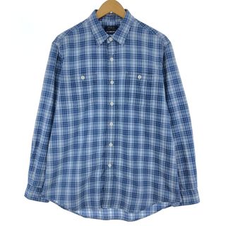 ラルフローレン(Ralph Lauren)の古着 ラルフローレン Ralph Lauren POLO RALPH LAUREN 長袖 チェックシャツ メンズL相当 /eaa494553(シャツ)