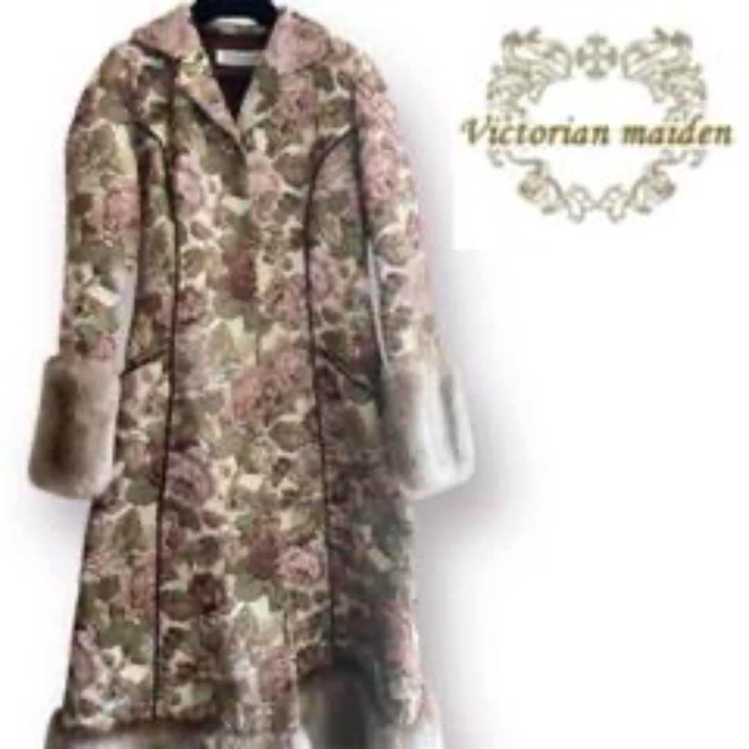 Victorian maiden - 【美品】 ヴィクトリアンメイデン 初期 ジャガードフレアロングコート ファー