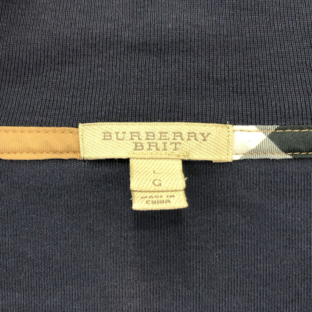 BURBERRY - BURBERRY BRIT バーバリー ハーフジップ コットン BURBERRY - BURBERRY BRIT バーバリー ハーフジップ コットン