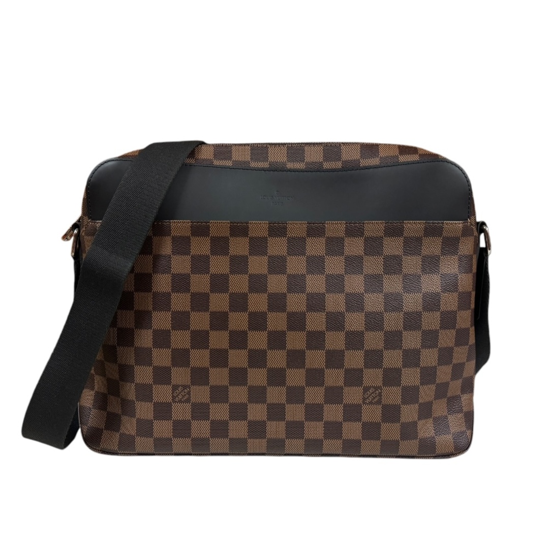 LOUIS VUITTON - ルイヴィトン ジェイクメッセンジャーMM ダミエ ショルダーバッグ ダミエキャンバス N41569 ブラウン メンズ LOUIS VUITTON  中古