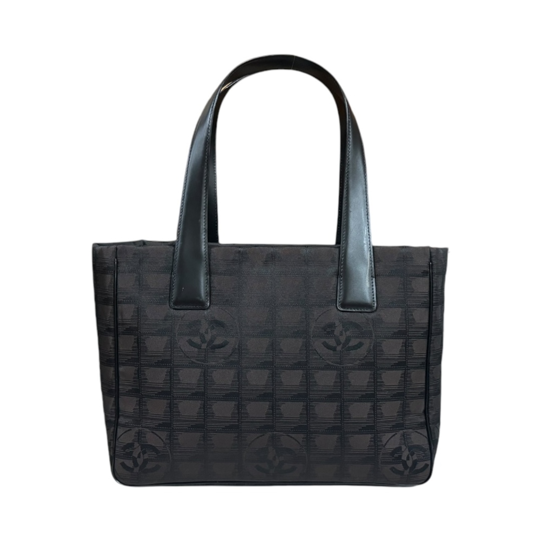 CHANEL - シャネル トートPM ニュートラベル トートバッグ ナイロンジャガード ブラウン レディース CHANEL  中古