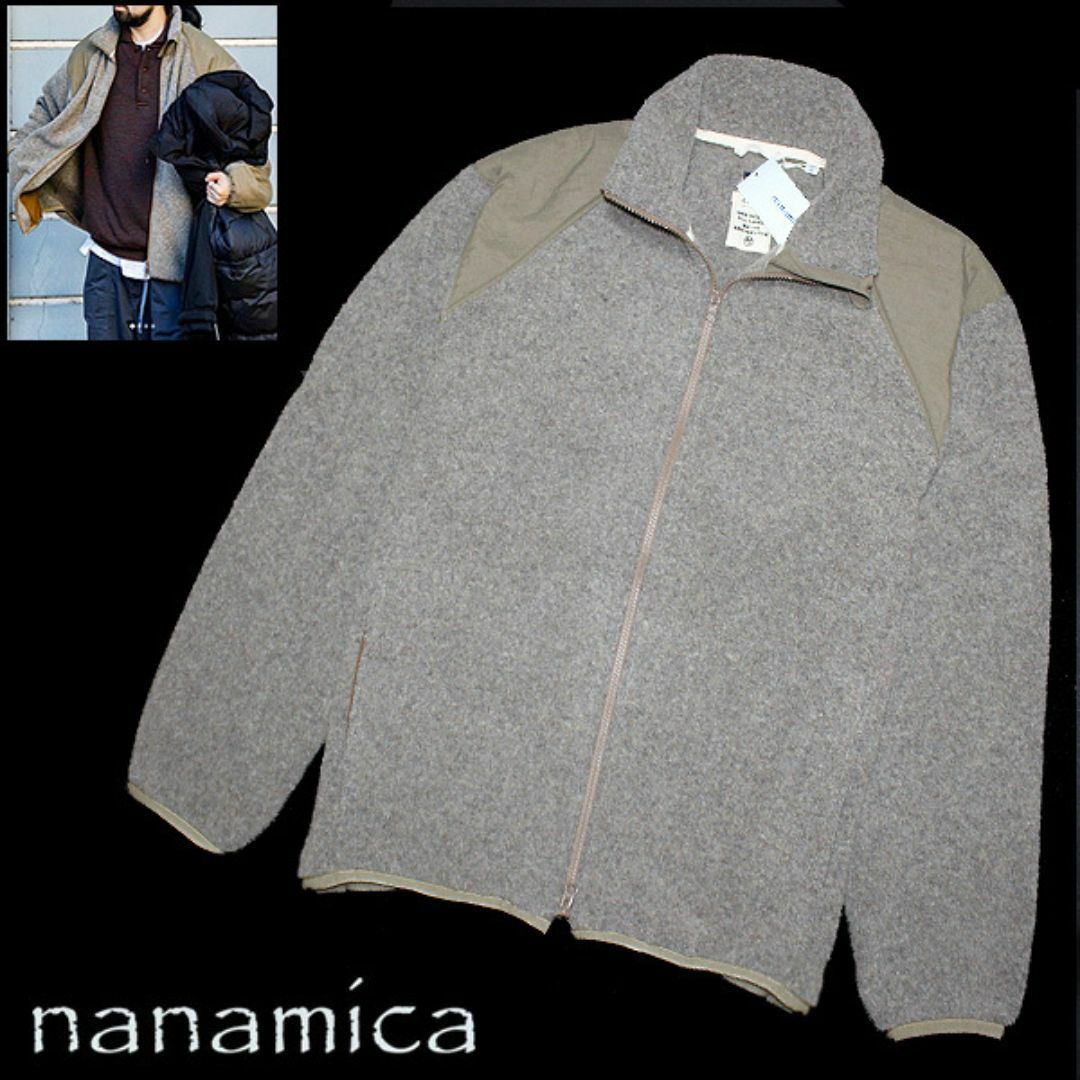 nanamica - 新品 XL ナナミカ ZIPUP ウール セーター フリース nanamica - 新品 XL ナナミカ ZIPUP ウール セーター フリース