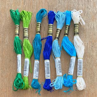 サテン刺繍糸 メキシコ製(生地/糸)