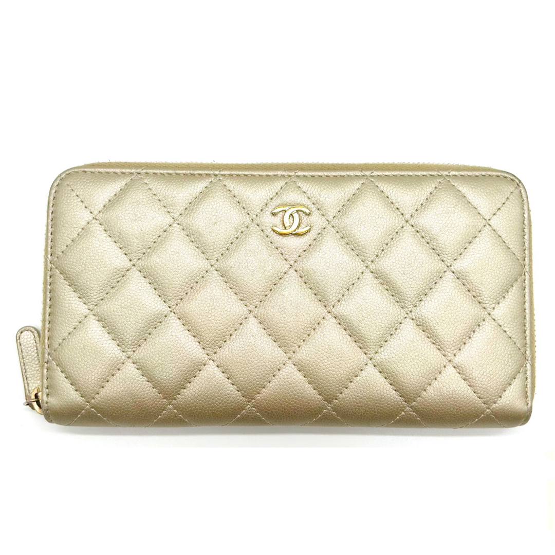 CHANEL シャネル マトラッセ ラウンドファスナー 長財布 CHANEL シャネル マトラッセ ラウンドファスナー 長財布