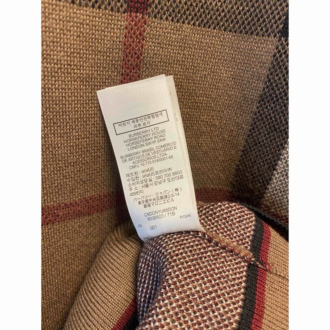 BURBERRY - 正規 BURBERRY バーバリー ノバチェック ニットの BURBERRY - 正規 BURBERRY バーバリー ノバチェック ニットの
