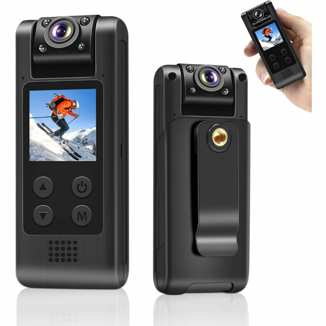 LXMIMI アクションカメラ 4K ウェアラブルカメラ ボディカメラ 安定に録