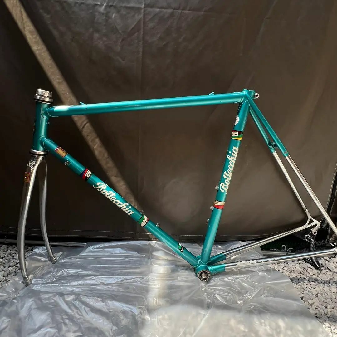 BOTTECCHIA ボッテキア ビンテージロードバイク フレームセット 緑 BOTTECCHIA ボッテキア ビンテージロードバイク フレームセット 緑
