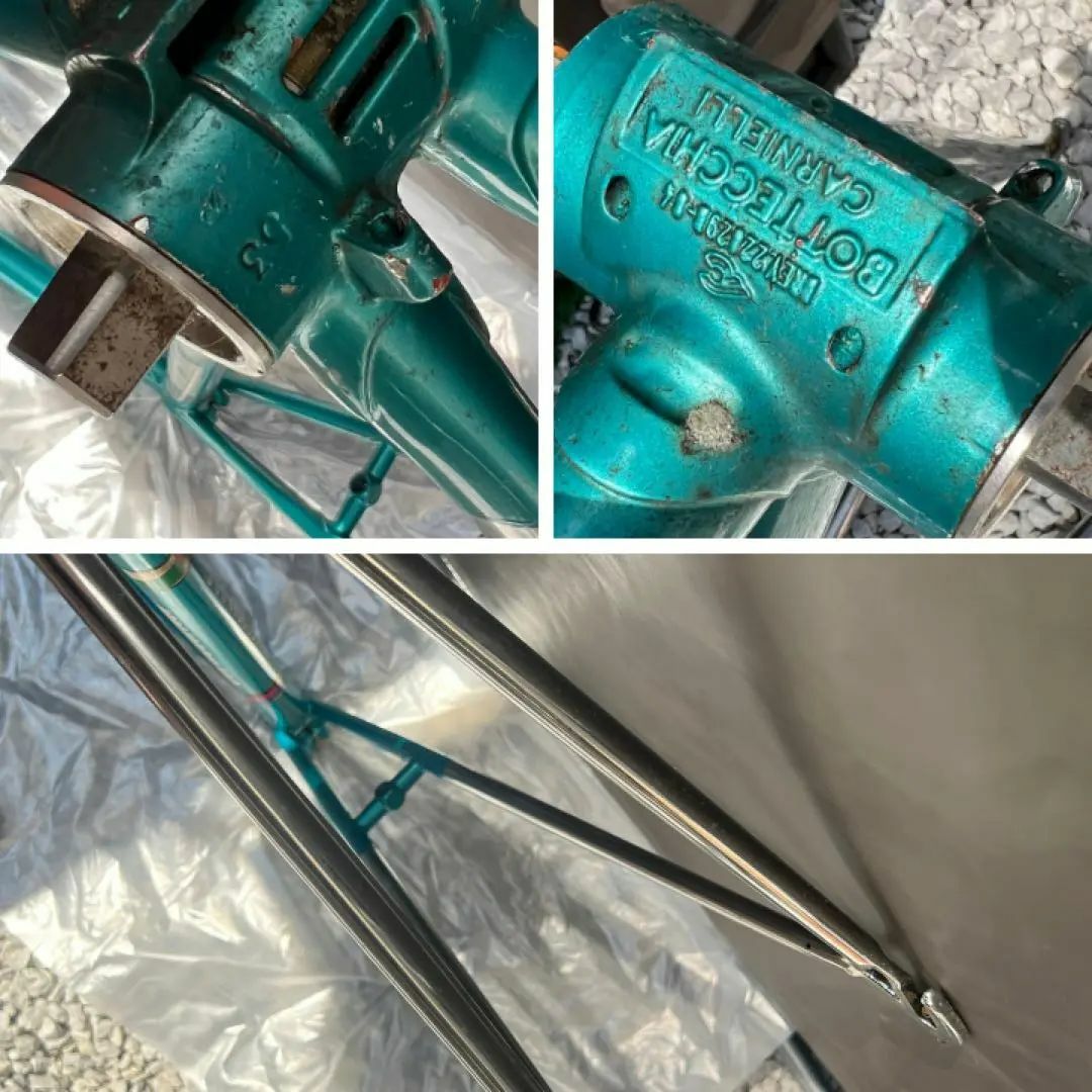 BOTTECCHIA ボッテキア ビンテージロードバイク フレームセット 緑 BOTTECCHIA ボッテキア ビンテージロードバイク フレームセット 緑