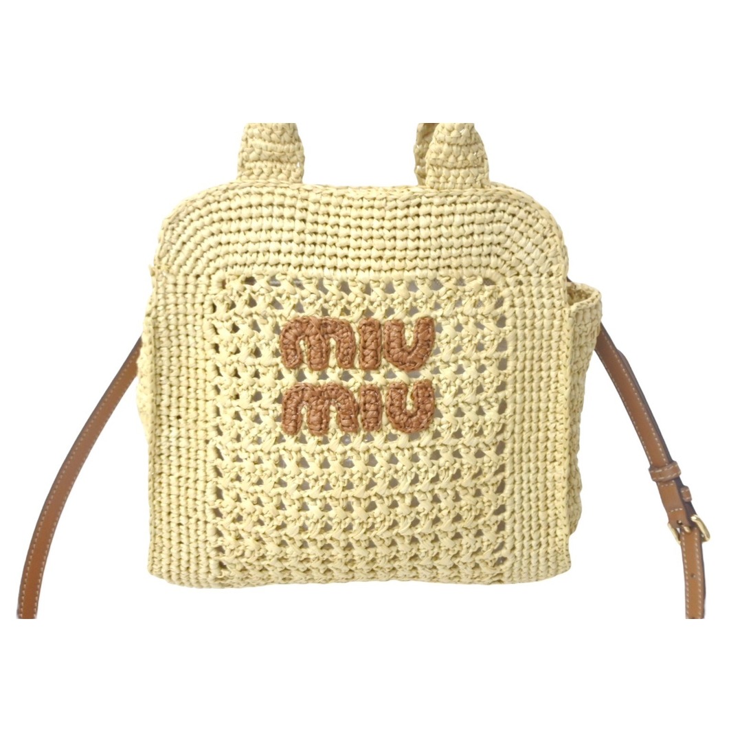 MIU MIU - 極美品 MIUMIU ミュウミュウ かごバッグ ハンドバッグ MIU MIU - 極美品 MIUMIU ミュウミュウ かごバッグ ハンドバッグ
