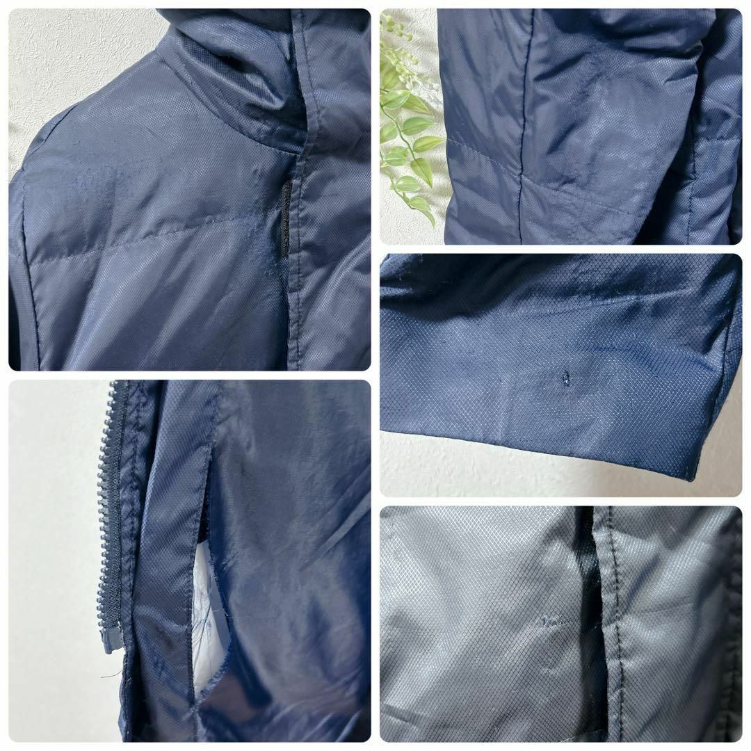 adidas - 【c2291】adidas フード付き ベンチコート ネイビー adidas - 【c2291】adidas フード付き ベンチコート ネイビー