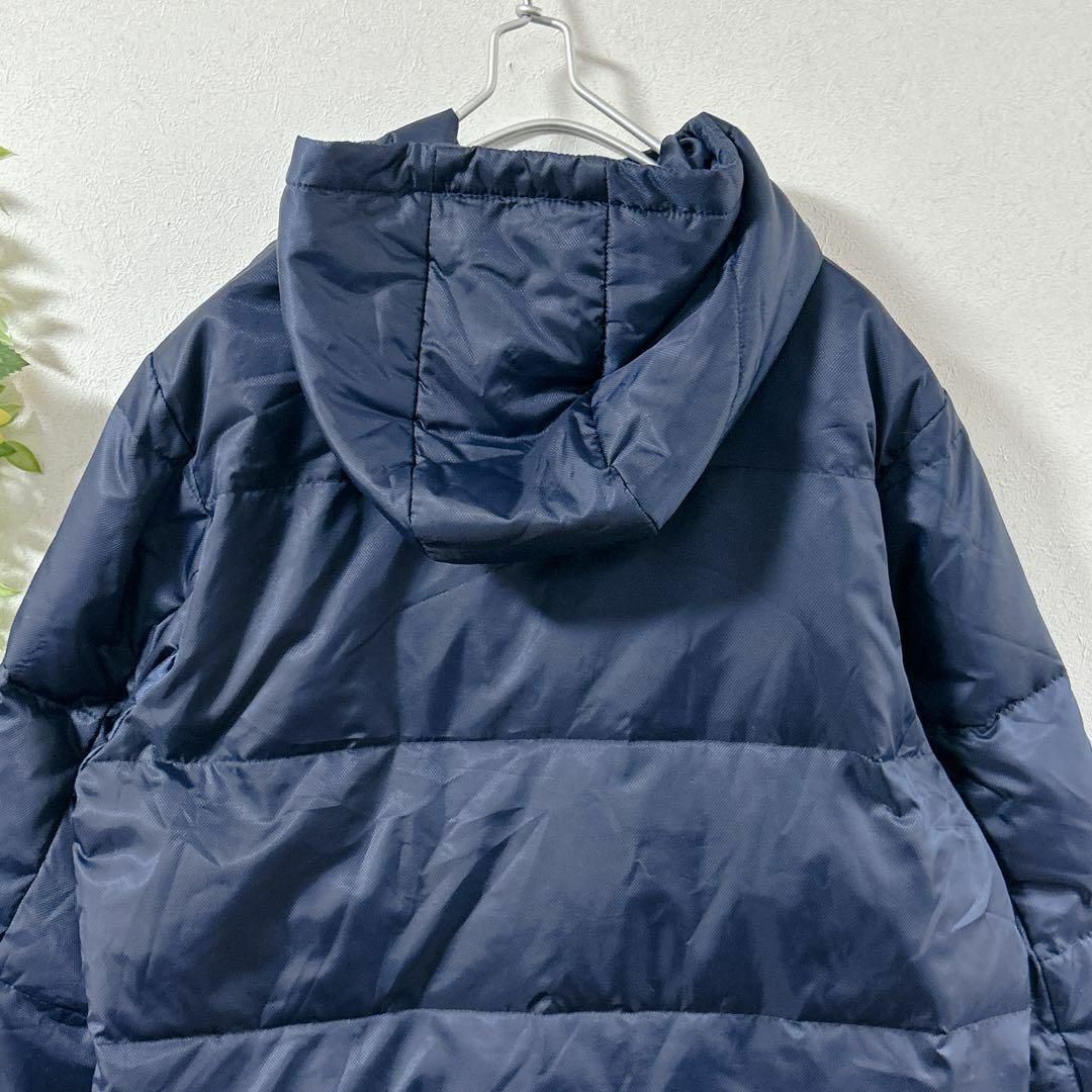 adidas - 【c2291】adidas フード付き ベンチコート ネイビー adidas - 【c2291】adidas フード付き ベンチコート ネイビー