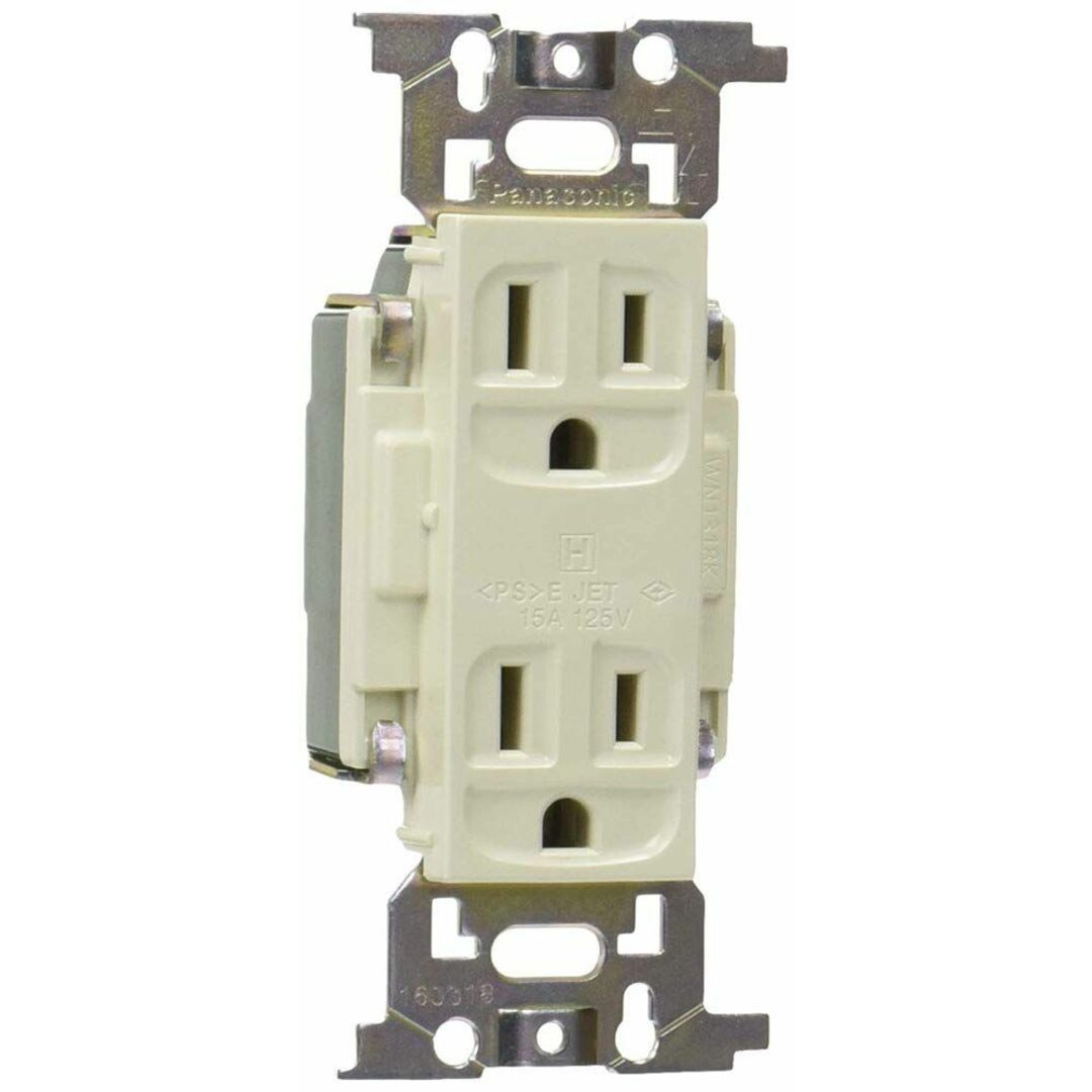フルカラー医用埋込アース付ダブルコンセント WN1318K インテリア/住まい/日用品のインテリア/住まい/日用品 その他(その他)の商品写真